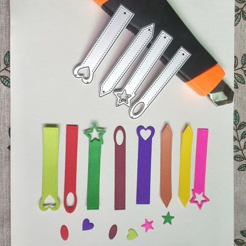 4 kinds of signs, labels, bookmarks, metal cutting molds, scrapbooks, handmade cards, photo albums, decoration DIY