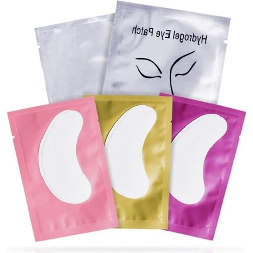 50 Pairs Eyelash Extension Paper Patches Lint Hydrating Lash Extension Pillow Sticker Under Eye Pads Eyelash Makeup Tools