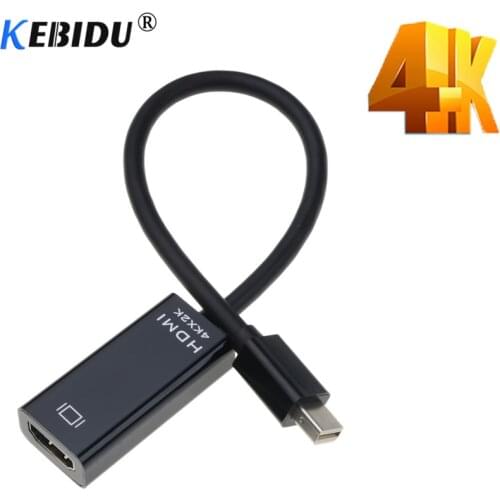 Kebidu Mini DP to HDMI-compatible Cable Converter Adapter 4K DisplayPort Display Port DP Adapter For Macbook Pro Air Notebook