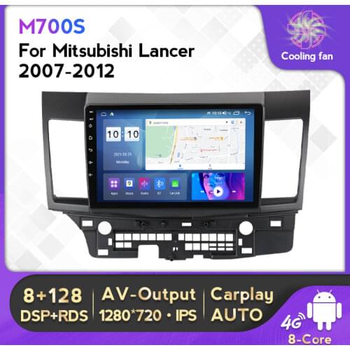 Android 11 RDS DSP 6G+128G IPS Car Media Car Multimedia Player Car Audio For Mitsubishi Lancer 2007-2012 Multimedia Video Player