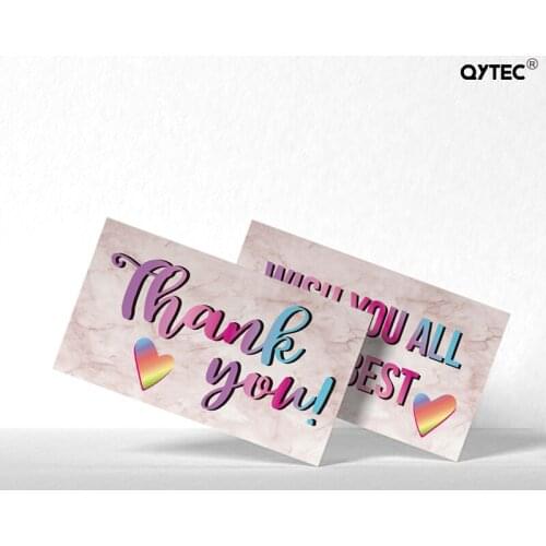 Free Shipping 30pcs 90x54mm Thank You Cards for Occasion Baby Shower Wedding Customer Appreciation Small Business Owners Cards