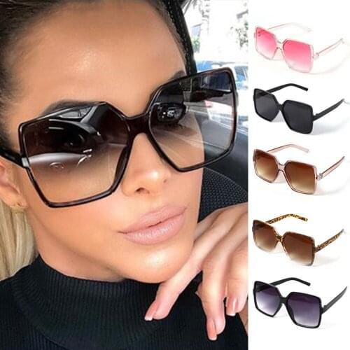 Oversized Big Vintage Square Sunglasses Women Men 2021 Brand Designer Glasses Large Size Gradient Polorized Female Glasses