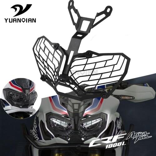 For Honda CRF1000L Africa Twin 2017-2021 Motorcycle Headlight Grille Guard Cover Head Light Lamp Protector Motor Part CRF 1000 L