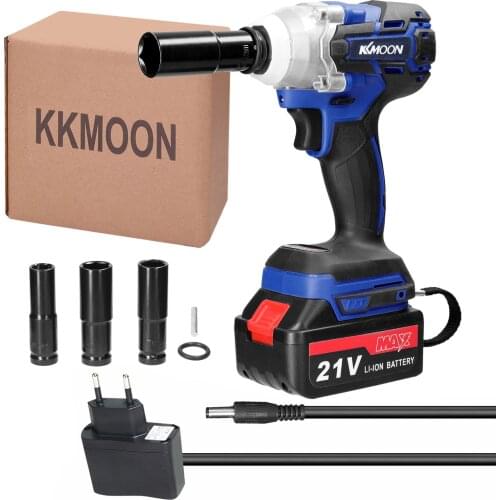 Cordless Electric Impact Wrench 21V Brushless Wrench Socket 6000mAh Li-ion Battery Hand Drill Installation Power Tools