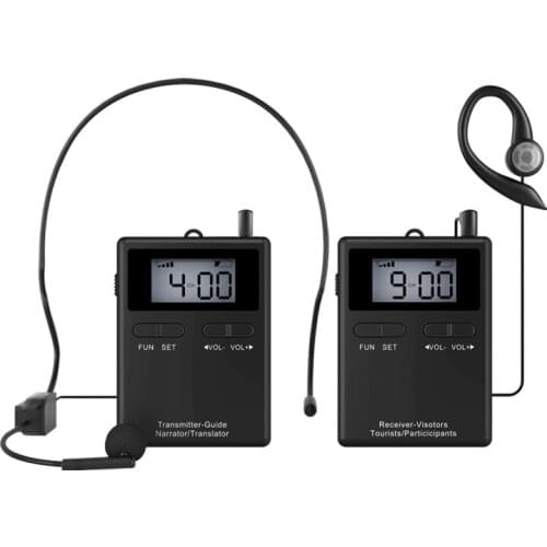 Horse Riding Instruction System 1 transmitter + 1 receiver Audio Guide System with microphone and earphone and charger