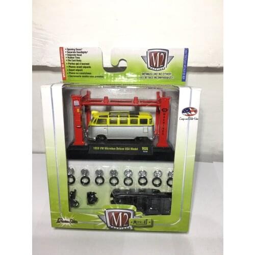 M2 1/64 1959 VW microbus Collection Metal Die-cast Simulation Model Cars Toys