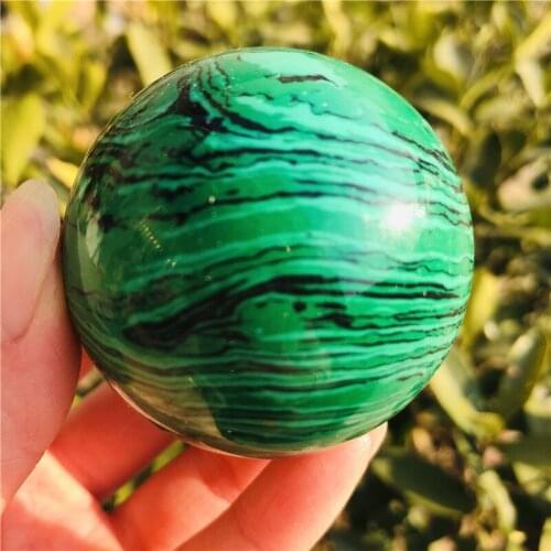 Natural gemstone sphere Malachite quartz Stone Crystal Balls sphere for healing