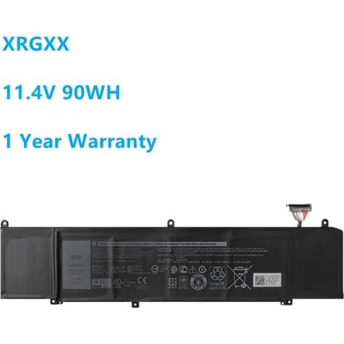 New 11.4V 90WH XRGXX Battery For DELL Alienware M15 M17 R1 ALW15M-D1735R R1725S R1735R R1738R G5 5590 G7 7590 7790 P37E P79F