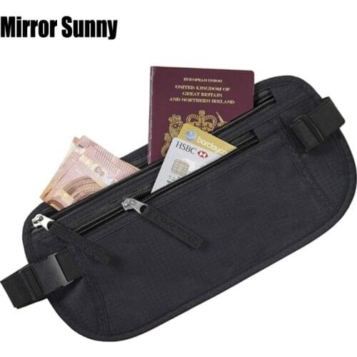 New Waterproof RFID Passport Holder Passport Cover For Women Men Multi-functional Waist Bag Identification Bag Security Bag Hot