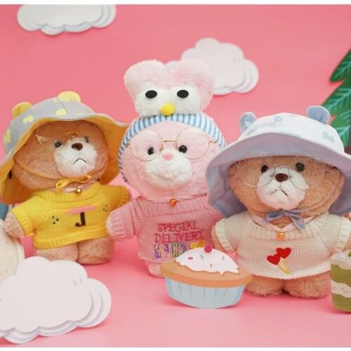 30cm cartoon cute bear Cosplay dress up plush toys fill lovely rabbit doll soft animal pillow childrens Girl Birthday Gift