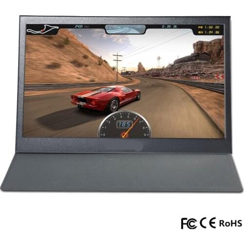 13.3 inch portable lcd monitor stand 1024 x 768 with HD-MI,AV,DVI,BNC