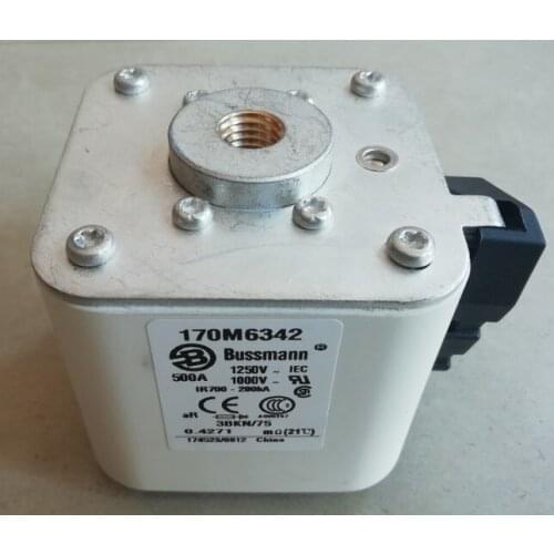 Fuses: 170M6341 450A 1250V / 170M6342 500A / 170M6343 550A 1250V aR