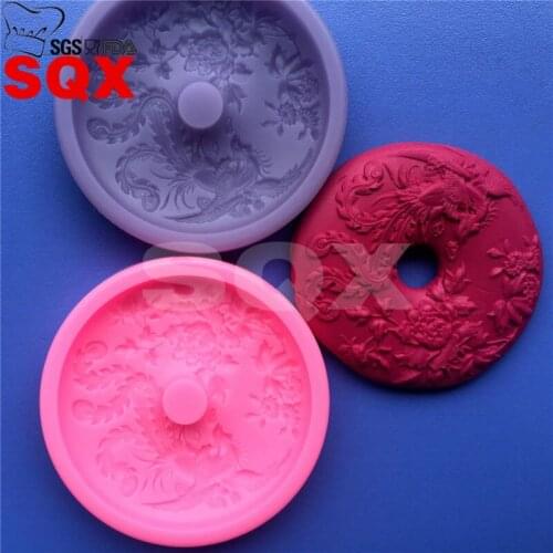 3D Phoenix donuts Silicone Mold Gumpaste Fondant Cake Decorating Sugarcraft Baking Tools MR66