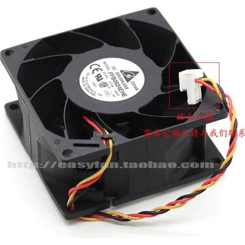 Delta Electronics FFB0824EHE 6A37 DC 24V 0.75A 80x80x38mm Server Cooling Fan