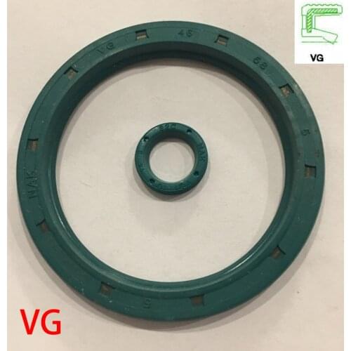 VG 10*14*3 10x14x3 10*15*3.1 10x15x3.1 Green NBR Nitrile Rubber U Single Lip External Thread Rotaroty Skeleton Gasket Oil Seal