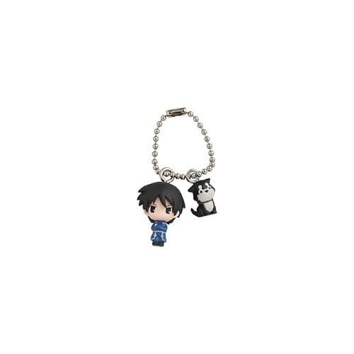 Japanese original anime figure Fullmetal Alchemist Roy Mustang Q version action figure keychain