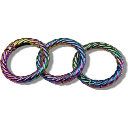 10pcs new luggage and handbag hardware accessories 2cm/2.5cm/3.2cm/3.8cm shoulder strap chain link buckle open round spring ring