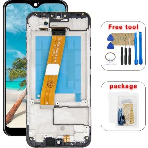 For Samsung Galaxy A01 A015 A015M SM-A015M/DS LCD Display Screen Touch Digitizer + Frame