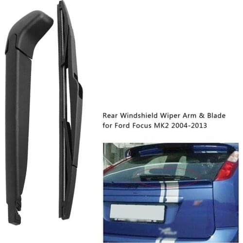 1 Pair Car Auto Rear Windscreen Windshield Wiper Arm & Blade For Ford Focus MK2 2004 2005 2006 2007-2013 Rear Wiper Arm Blade