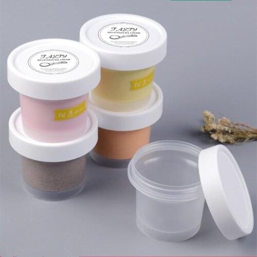 10pcs China net red ice cream box yogurt pudding cup party birthday favor ice cream frosted transparent plastic cup with lid