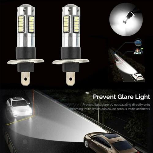 2021 Auto Anti Fog Light Bulb 6000K SUper Bright H1 Fog Light Bulbs Kit High Quality Car LED Fog Lamp Car Beam Light