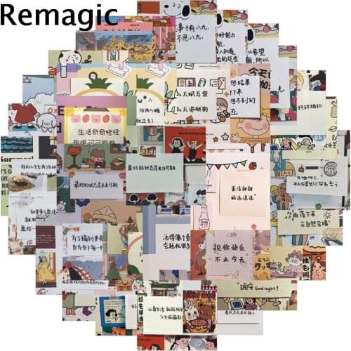 50pcs Text convenience sign Cartoon Children Stickers Skateboard Guitar Suitcase Girls Waterproof scrapbooking Sticker Kids