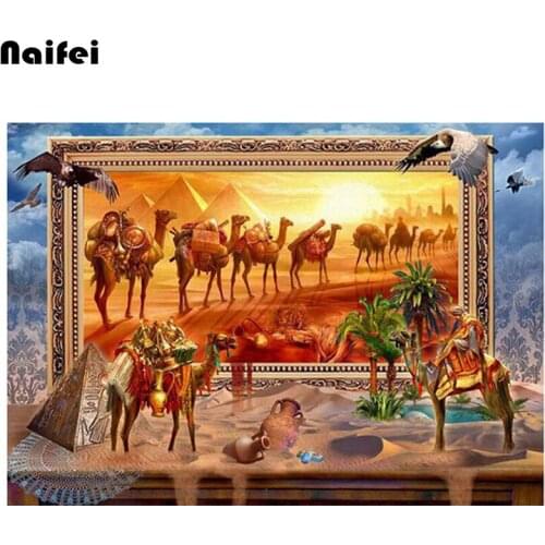 5D DIY square/round Diamond Painting Egyptian pyramid landscape Cross Stitch Diamond Embroidery Pattern Rhinestone home decor