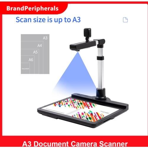Aibecy X1000 A3 Document Camera Scanner Dual Camera USB2.0 High Speed Scanner with LED Light OCR Function Video Recording