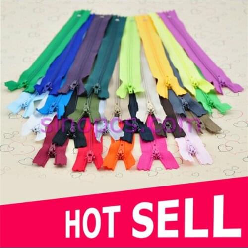 Free shipping Household Dark color Nylon slide fastener for Pants, DIY Cloth dolls/ Bag auto lock Zipper, 20cm length