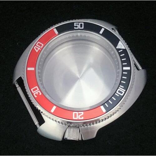 41mm Modified 316 Stainless Steel Watch Case Sapphire Glass with Gray Inner Shadow for NH35A/NH36 Movement