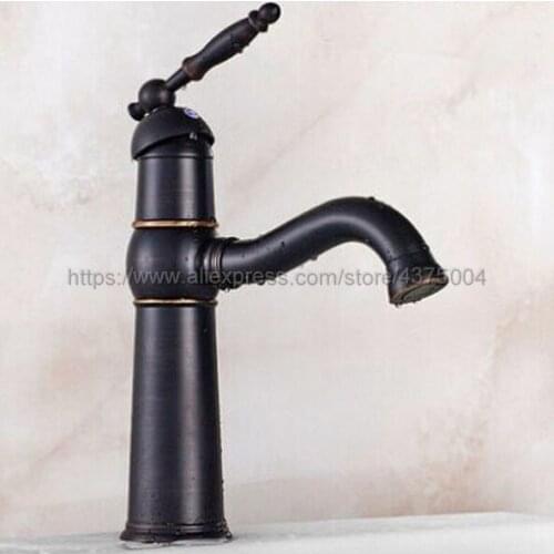 Black Oil Rubbed Brass Bathroom Faucet Basin Mixer Bathroom Tap Bathroom Sink Basin Mixer Tap Nnf044