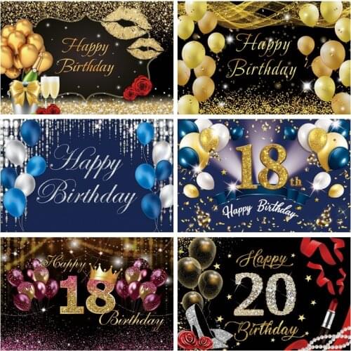 Yeele Adult 16 18 20 21th Birthday Backdrop Photocall Dots Balloon Party Photo Photography Background Photographic Studio Shoots