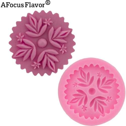 1 Pc Four-leaf Resin Silica Gel Christmas Cake Decoration Mold Soft Candy Silicone Mold Cake West Point Diy Baking Stencil