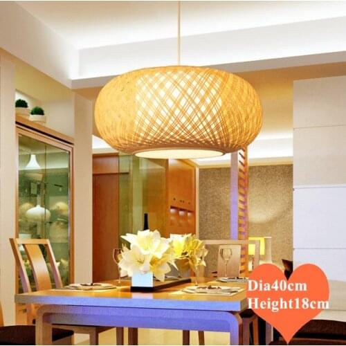 Chinese classical hand knitting Bamboo art small Chandelier Modern rural E27 LED lamp for porch&parlor&stairs&corridor LHDD055