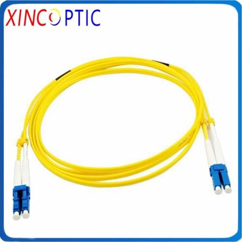 LC/UPC-LC/FC/SC/STUPC Single Mode Duplex 2.0mm,50M,LSZH Yellow Jacket,Dual Fiber Optic Patch Cord Jumper