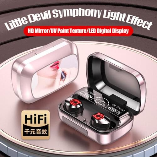 M23 TWS Bluetooth 5.1 Earphones Stereo Touch Control Wireless Headphone LED Display Sports Waterproof Earbuds Headsets with Mic