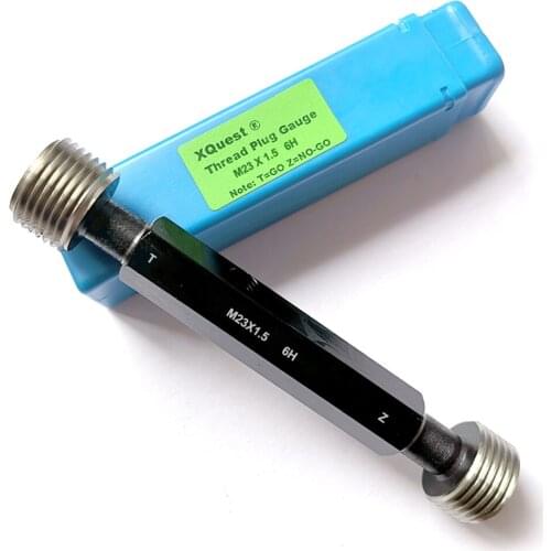Right Hand Metric Screw Thread Plug Gauge gauges M23 M23X2 M23X1.5 6H T Z GO NGO fine thread Gage M23X1 M23X0.75 M23X0.5