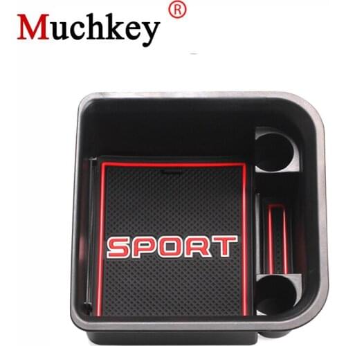 Muchkey For Land Rover Range Rover Sport 2014-2017 Armrest Box Storage Interior Accessories Stowing Tidying Center Console Tray