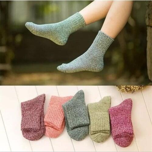Wool Cashmere Thick Socks Sports Women Lady Soft Rabbit Hair Casual Warm Winter Russian Cold Resistance Sock Xmas Gift