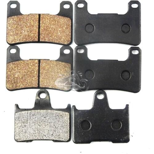 Front+Rear Brake Pads Set For Suzuki GSXR600 2004-2005 GSX-R750 K4 K5 & GSX-R1000 2004-2006 Motorcycle
