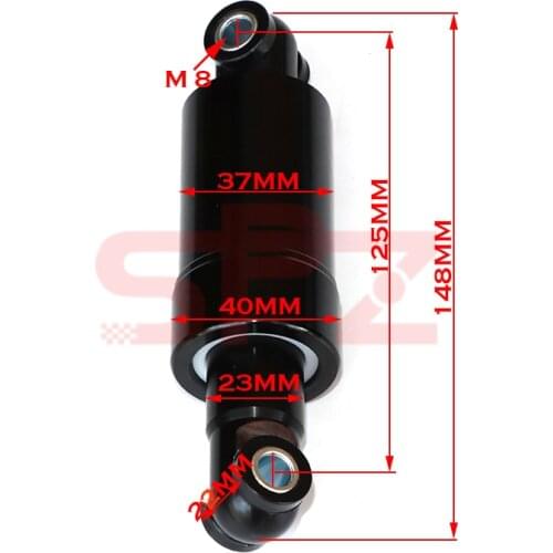 Suitable for folding scooter electric bicycle mini electric bicycle 49cc pocket bicycle 125mm 750lbs shock absorber suspension