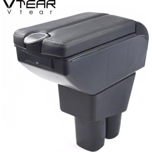 Vtear For Honda City Armrest Interior Center Console Storage Box Arm Rest Car-Styling Decoration Accessories Parts 2012 2018