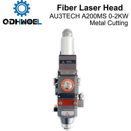 QDHWOEL Metal Cutting Head AU3TECH A200MS 0-2KW Automatic Focusing OBH Laser Head D30 CL100 FL125 Ceramic D28 for Laser Machine