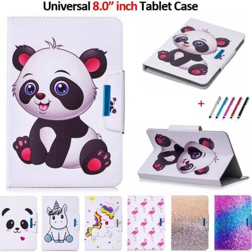 Universal Case For 8" inch Tablet Cover for iPad Mini 5 4 3 2 Huawei Mediapad T3 8 Samsung Tab A 8.0 Universal 7.9"/8.0" Case