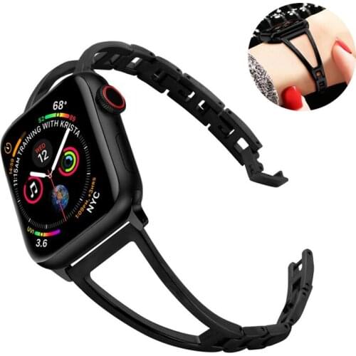 Link bracelet for apple watch strap 42mm 38mm 44mm 40mm 5/4/3/2/1 iwatch band stainless steel metal watchband accessories