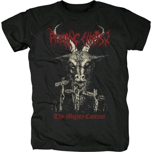 11 designs demon 666 goat Skull Rotting Christ Rocker men women shirt 3D heavy Metal Punk fitness camiseta skateboard black tee