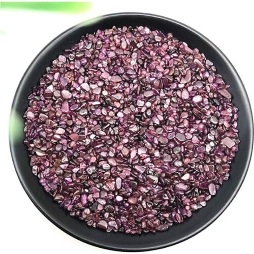 50g Natural Garnet Clear Quartz Crystal Tumbled Stone Rock Chips Beads Chakra Healing Reiki DIY Materials Stone Crafts