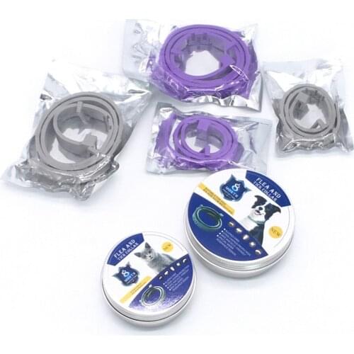 8 Month Flea Tick Collar For Dogs Cats collar Pet Adjustable Dog Collar for Small Dogs Pets Accessories Cute Products