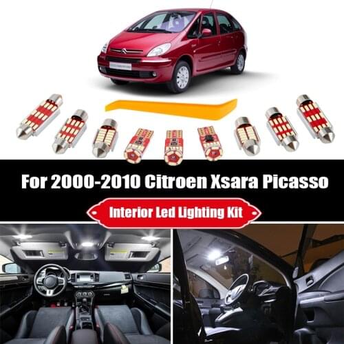 1pcs F36 White Ice Blue Canbus Error Free Car LED Bulbs Interior Map Dome Light Kit For Citroen Xsara For Picasso 2000-2009 201