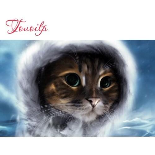 Diamond embroidery full square & round Beautiful cat diamond painting Cross Stitch Rhinestone mosaic home decoration